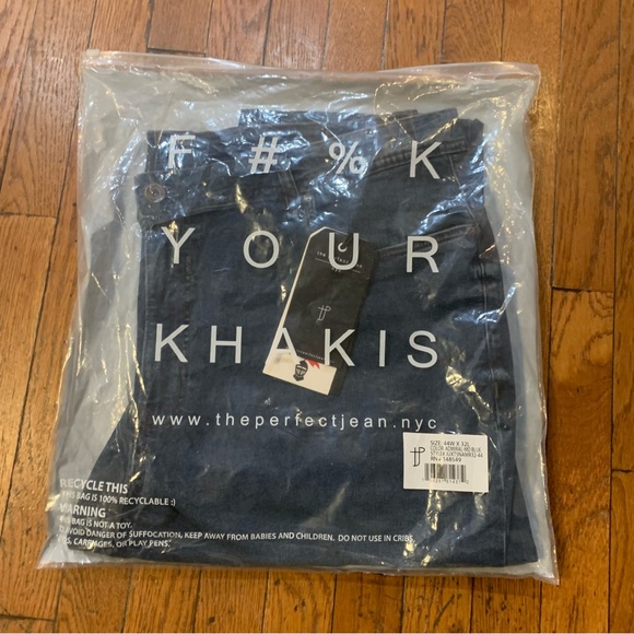 The perfect Jean nyc Mens Jeans Slim Thick Fit | 44 X 32 | Admiral Blue NEW!! - Picture 4 of 15